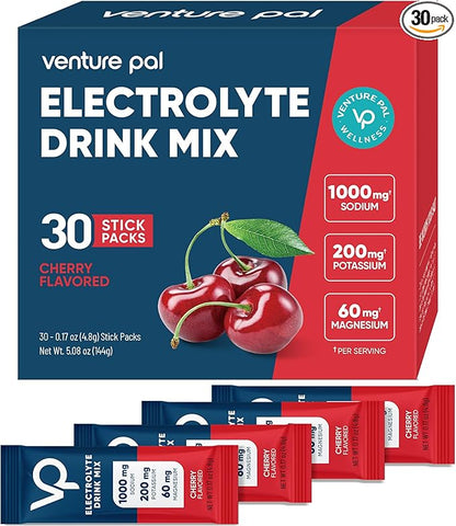 Venture Pal High Sodium Sugar Free Electrolytes Powder Packet, Zero Calories by VenturePal