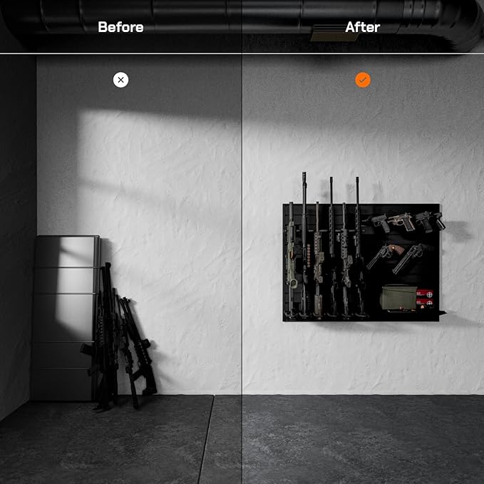 Hold Up Displays Gun Wall Mount Display, Modular Tactical Wall - Image 2