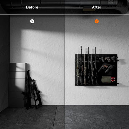 Hold Up Displays Gun Wall Mount Display, Modular Tactical Wall - Image 2