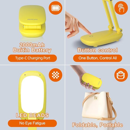 Akejrym LED Desk Lamp for Office Home & Battery Operated Lamp Rechargeable Lamp - Image 6
