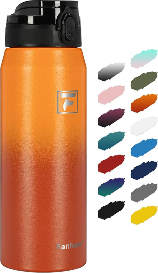 Fanhaw 24 oz Insulated Stainless Steel Water Bottle by FANHAW