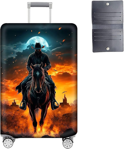 Luggage Cover Protector for 19-20 Inch Suitcases, TSA Approved Elastic Travel by Unknown