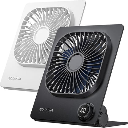 GOCKERA Desk Fan, 6.61''Ultra-thin 5000mAh Battery Powered Fan by GOCKERA