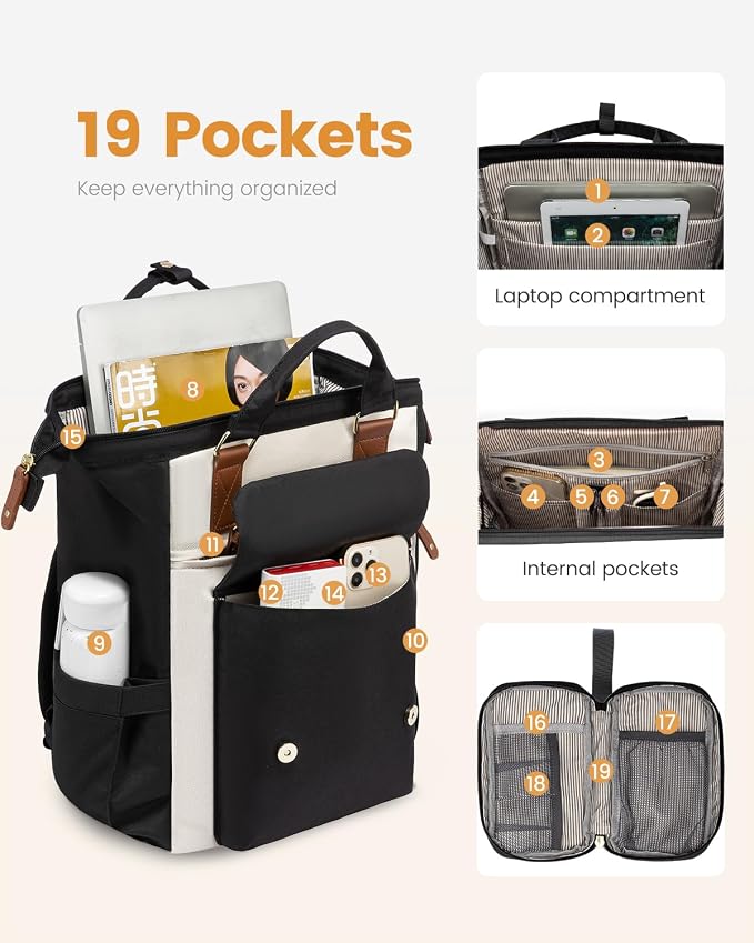 LOVEVOOK Extra Large Travel Laptop Backpack - Image 2