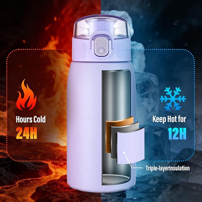 Insulated Water Bottle 12 oz - Image 3