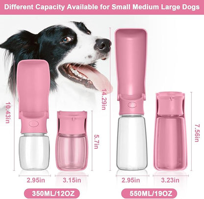 Portable Dog Water Bottle, Foldable Dog Water Bottle Leak Proof Dispenser - Image 3