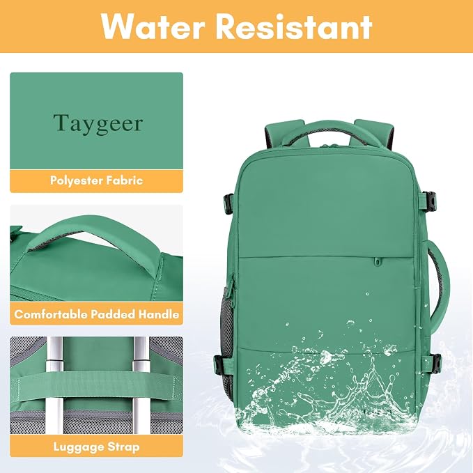 Taygeer Travel Backpack for Women Men, 40L Airline Approved Carry On Backpack - Image 7