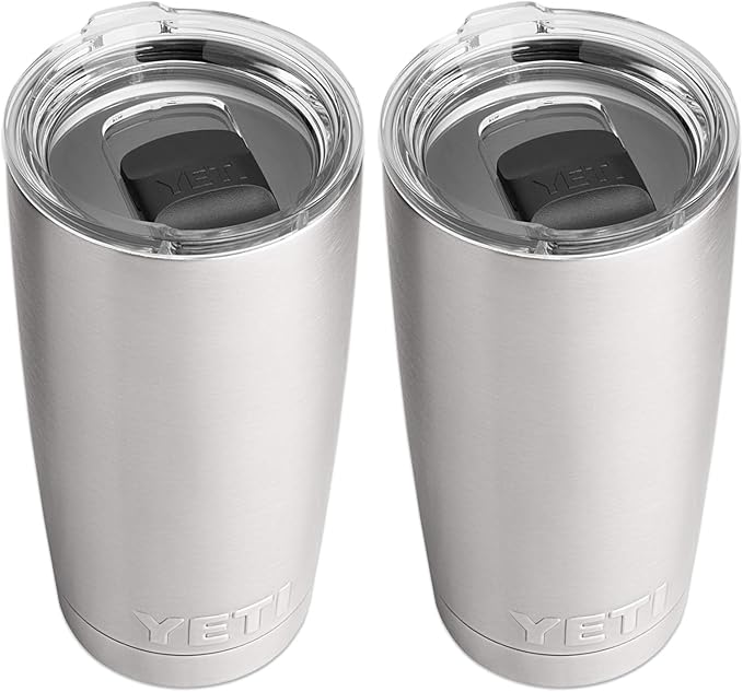 YETI Rambler 20 oz Stainless Steel Vacuum Insulated Tumbler w/MagSlider Lid by YETI