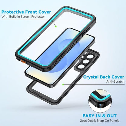 Lanhiem for Samsung Galaxy S25 Case, IP68 Waterproof Dustproof, Built-in Screen - Image 4
