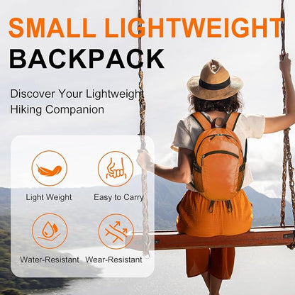 Small Hiking Backpack 15L Travel Lightweight Hiking Packable Daypack - Image 2