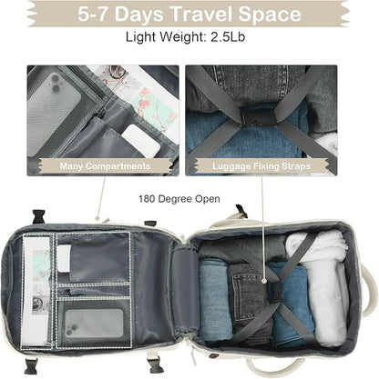 Hanples Travel Backpack for Women Men Large Carry On Person Item Flight - Image 5