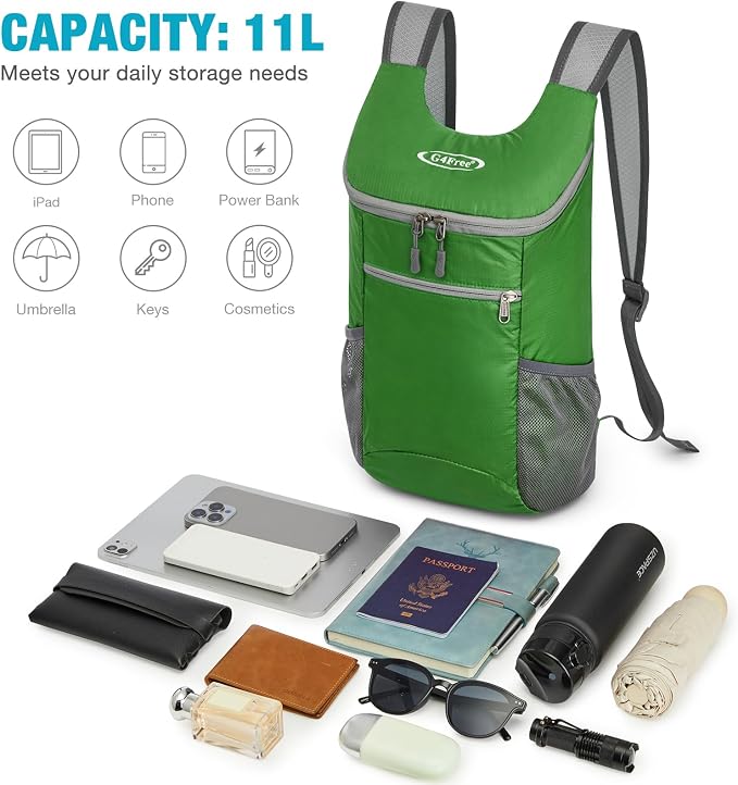G4Free Lightweight Packable Hiking Backpack - Image 7