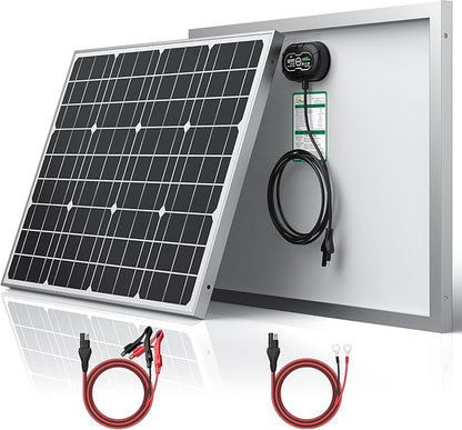 SUNER POWER 24V 50W Solar Battery Charger Maintainer, Built-in Ultra Smart MPPT by SUNERPOWER