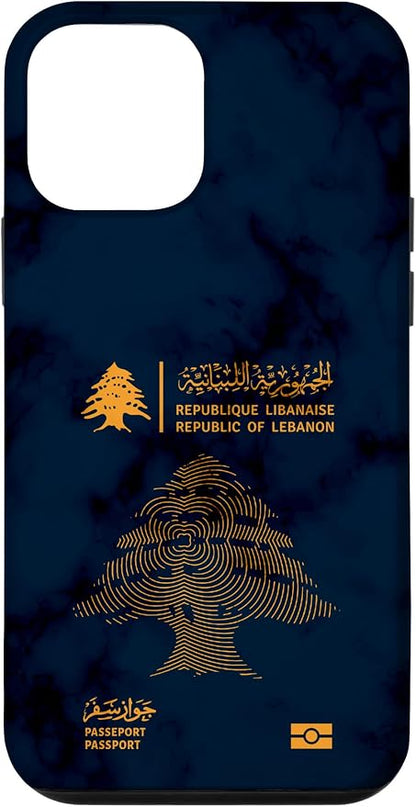 Lebanon, Lebanon Passport, Lebanon Flag, Lebanon map. Case by Unknown