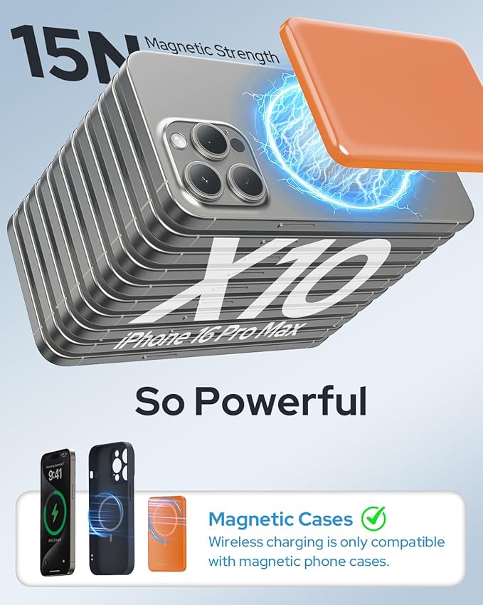 TRKOY for Magsafe Portable Charger, 5000mAh Wireless Magnetic Power Bank - Image 2