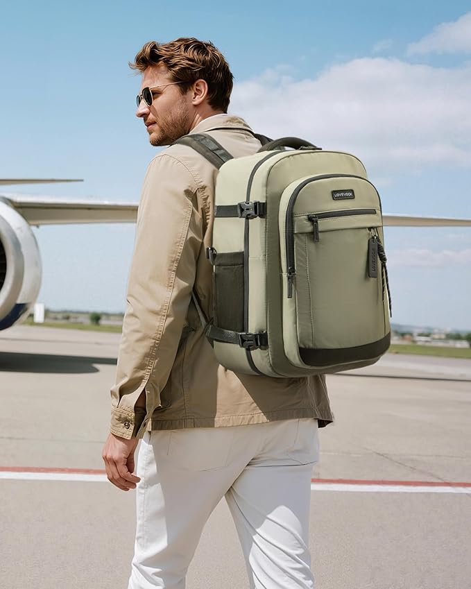 LOVEVOOK 40L Travel Backpack for Women & Men, Airline Approved Carry On Luggage - Image 6