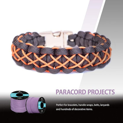 Abma Cord 2.4mm Paracord 275 100ft Nylon Rope 4 Strands Tactical Parachute Cord - Image 6