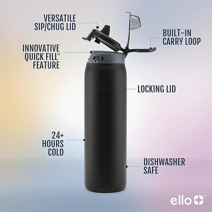 Ello Pop & Fill 32oz Stainless Steel Water Bottle - Image 3