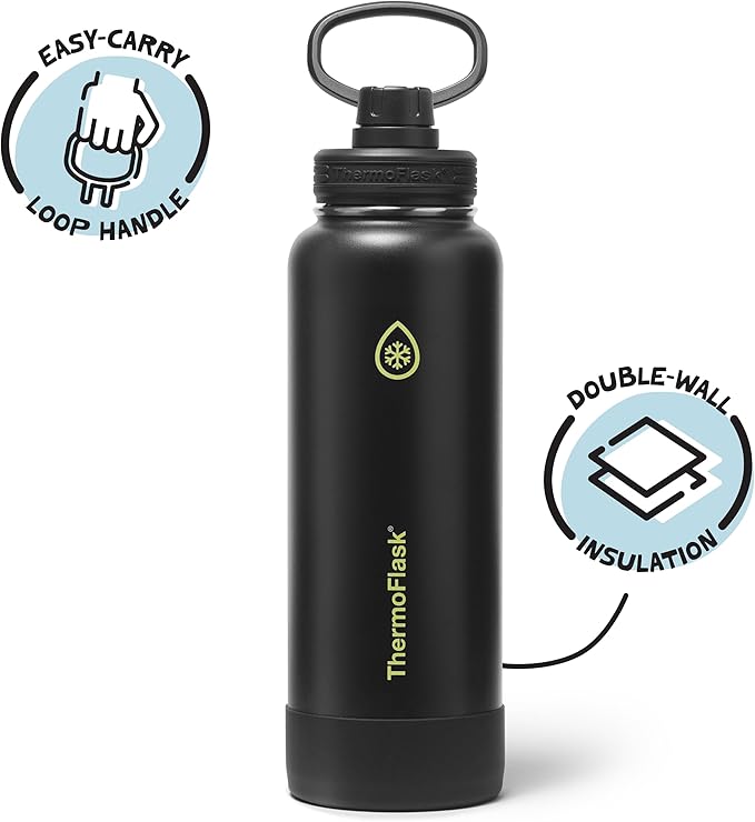 ThermoFlask 40 oz Double Wall Vacuum Insulated Stainless Steel Water Bottle - Image 2