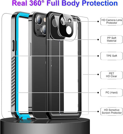 Temdan Compatible with iPhone 13 Case Waterproof, Built-in Screen & Camera - Image 4