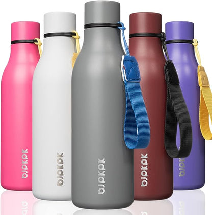 BJPKPK Insulated Water Bottles, 18 oz Stainless Steel Metal Water Bottle by BJPKPK