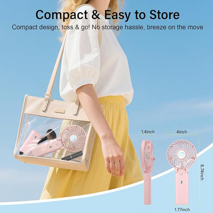 HandFan 10400mAh Personal Handheld Fan, 40Hrs Long-Lasted Hand Fan Rechargeable - Image 7