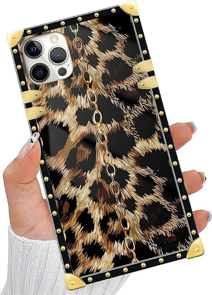 Compatible with iPhone 11 Pro Max Case, Seamless Gold Chain Leopard Luxury - Image 5