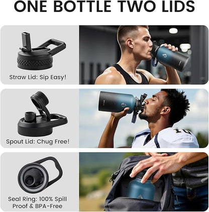 RAYMYLO 64oz Insulated Water Bottle, Triple Wall Vacuum Stainless Steel Water - Image 5