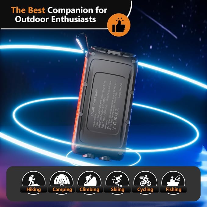Solar Charger Power Bank 49800mAh Portable Solar Phone Charger - Image 5