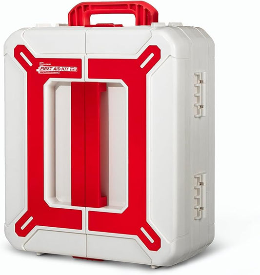 Large First Aid Kit for Business- Plastic Wall Mounted First Aid Box, Hard Case by Homestockplus
