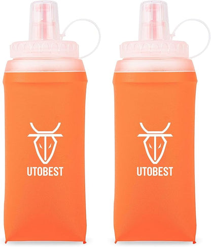 UTOBEST 2 Pack Soft Flask Running Water Bottle Collapsible Water Bottle by UTOBEST