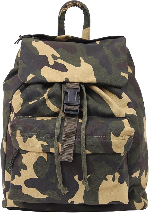 Rothco Canvas Daypack – Heavy-Duty Cotton Canvas Backpack - Image 2