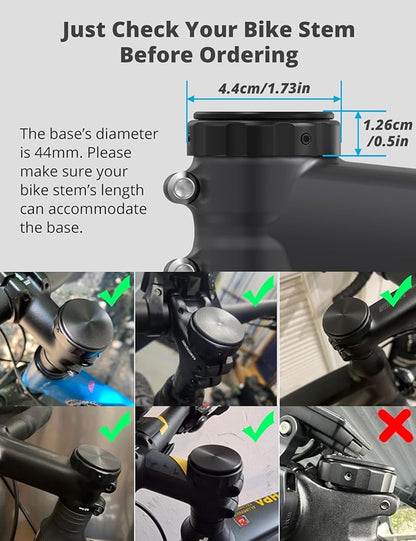 SUPMEGA Bike Mount for AirTag, Hidden Bicycle Stem Cap Mount for AirTag - Image 3