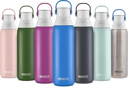 Brita Stainless Steel Premium Filtering Water Bottle, Replaces 300 Plastic - Image 9