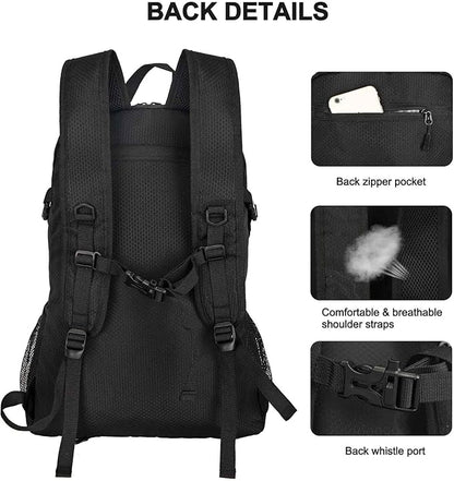 Goloni 45L Hiking Backpack Lightweight Foldable, Waterproof Camping Backpack - Image 4