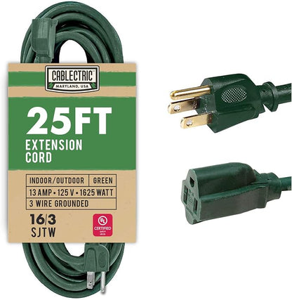 25 Foot Outdoor Extension Cord by Cablectric