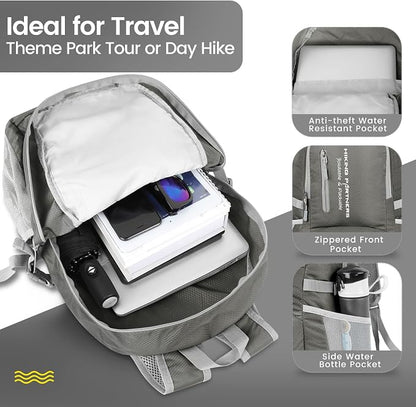 ZOMAKE Lightweight Packable Backpack - 35L Light Foldable Hiking Backpacks - Image 3