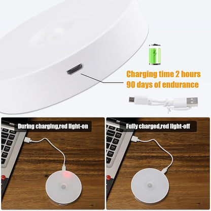 Motion Sensor Light Indoor, Electight Night Light USB Rechargeable, 3 Light - Image 3