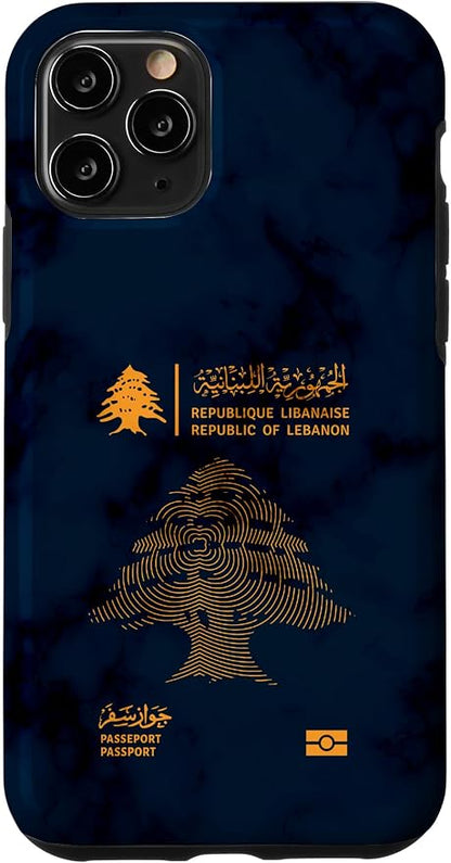 Lebanon, Lebanon Passport, Lebanon Flag, Lebanon map. Case by Unknown