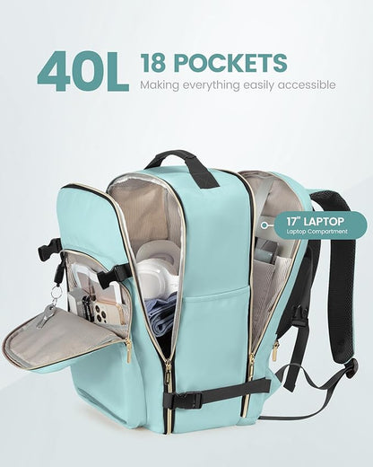 LOVEVOOK Travel Backpack for Women & Men 40L, Airline Approved Carry On - Image 3
