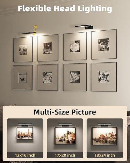 EZVALO Picture Light for Wall, Dimmable Magnetic LED Art Painting Light - Image 7