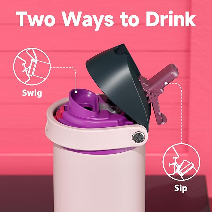 24 oz Insulated Water Bottle for Sports: Meoky Stainless Steel Water Bottle - Image 3
