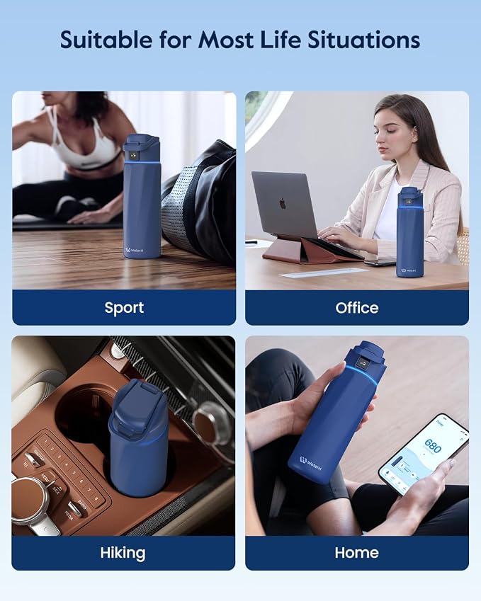 BOOST Smart Water Bottle that Reminds You to Drink, 24oz BPA-Free Stainless - Image 8