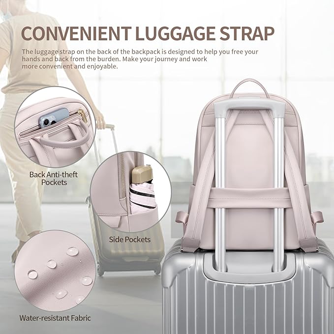 GOLF SUPAGS Laptop Backpack for Women Slim Computer Bag Work Travel College - Image 5