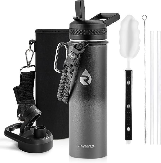 RAYMYLO Insulated Water Bottle 20 oz, Triple Wall Vacuum Stainless Steel by RAYMYLO