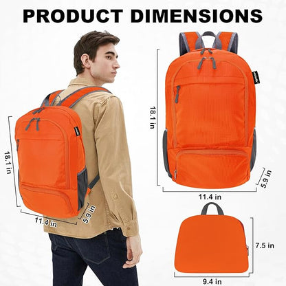HOLYLUCK 20L Lightweight Packable Hiking Daypack Foldable Backpack - Image 2