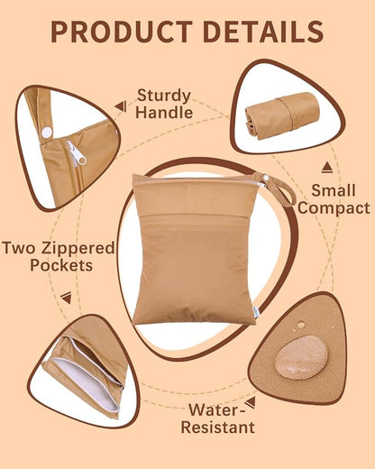 babygoal Wet Bags 3 Pack, Waterproof Travel Dry Bags - Image 2
