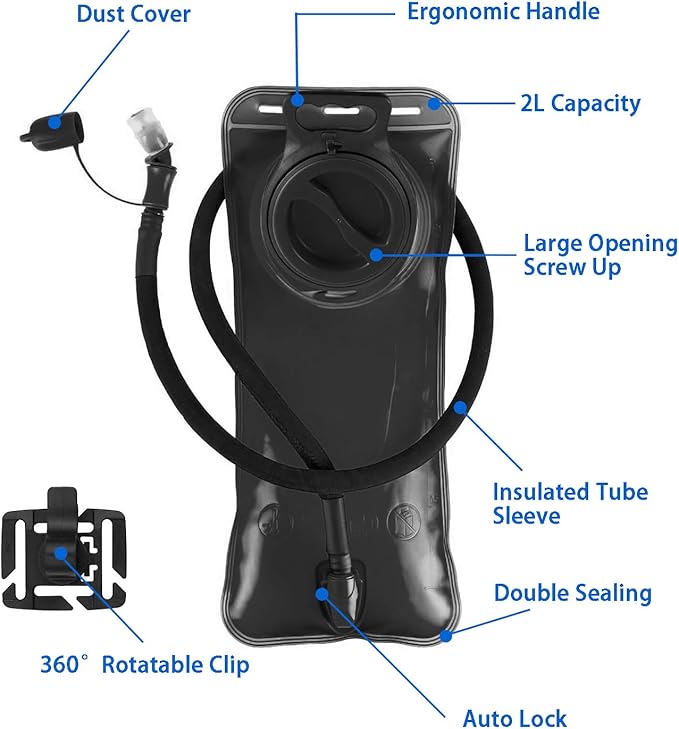 Hydration Bladder 1.5L-2L-3L, Leak Proof Water Reservoir - Image 2