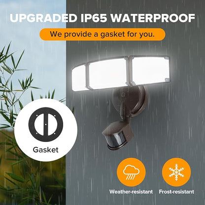 LUTEC 72W 7500LM LED Security Lights Motion Sensor Light Outdoor, 5000K Daylight - Image 8