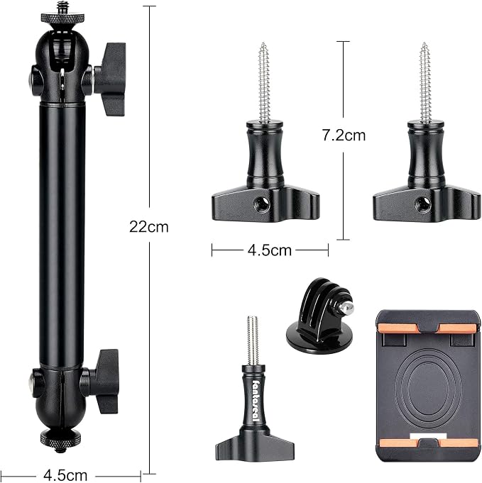 2-Ball-Head Adjustable Outdoor Phone Trail Action Camera Hunting Video - Image 8